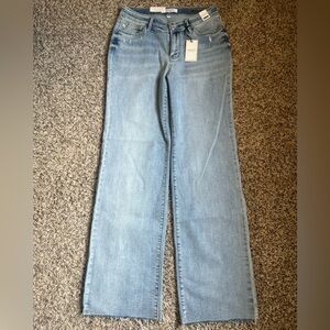 Judy Blue JB284831 High Rise Straight Fit Light Wash Jeans 11/30